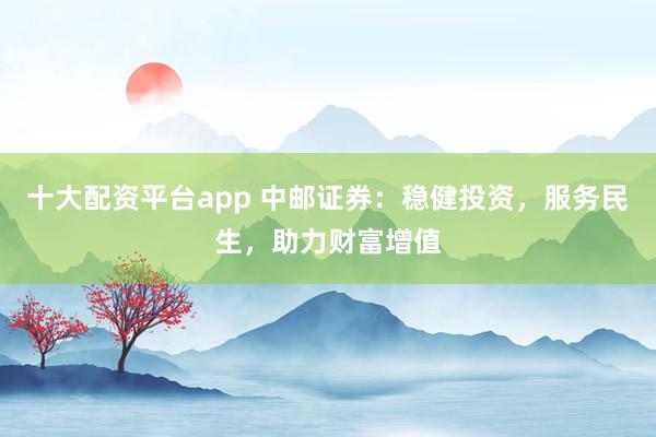十大配资平台app 中邮证券：稳健投资，服务民生，助力财富增值