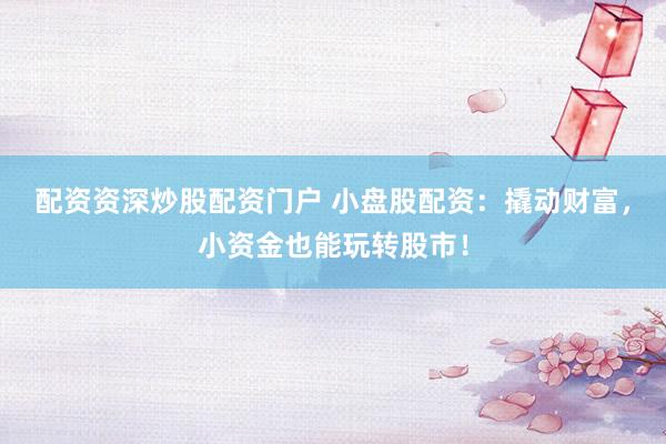 配资资深炒股配资门户 小盘股配资：撬动财富，小资金也能玩转股市！