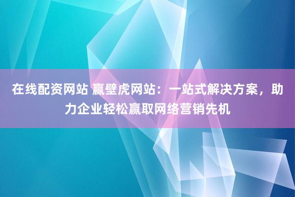 在线配资网站 赢壁虎网站：一站式解决方案，助力企业轻松赢取网络营销先机