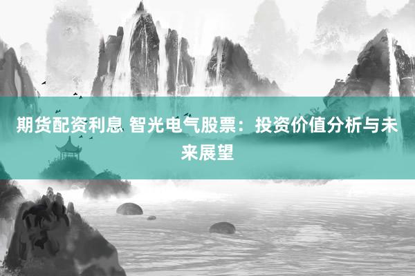 期货配资利息 智光电气股票：投资价值分析与未来展望