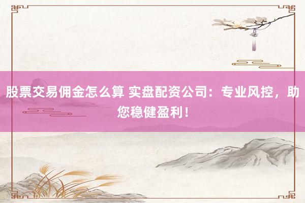 股票交易佣金怎么算 实盘配资公司：专业风控，助您稳健盈利！